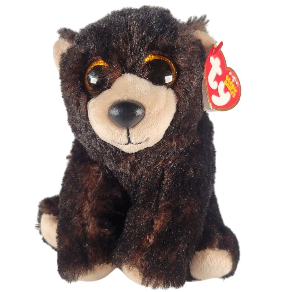 Ty Beanie Baby Kodi Bear Plush Toy 6" Brown Black Stuffed Animal with Tags